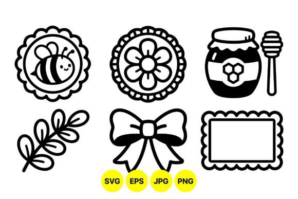 Cute Honey Bee SVG Clipart: Graphics & Illustrations for Creative Sellers