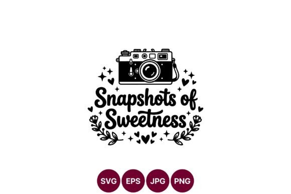 Snapshots of Sweetness Camera Vector Art: Graphics & Illustrations